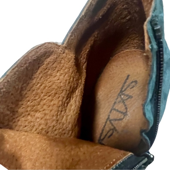 SIXTYSEVEN 67 GREEN SUEDE PLATFORM ANKLE BOOTIE BOOT 7 / 37 - Picture 9 of 10